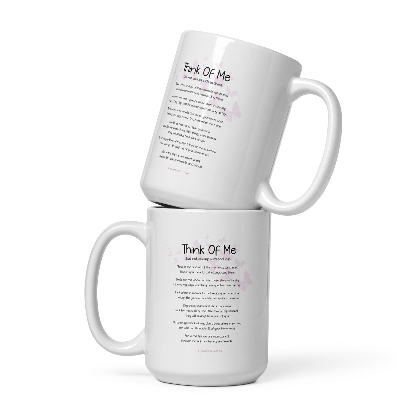 THINK OF ME MUG