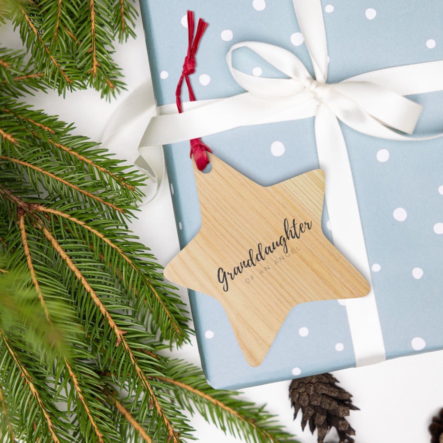 GRANDDAUGHTER OF AN ANGEL STAR ORNAMENT - Daughter Of An Angel