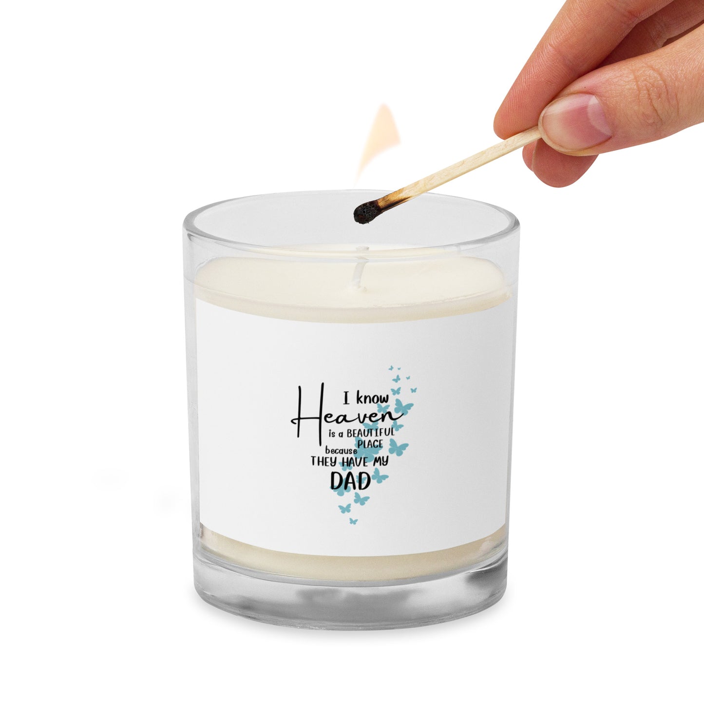 HEAVEN IS BEAUTIFUL DAD CANDLE