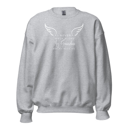 MY GRANDMA WALKS WITH ME SWEATSHIRT - Daughter Of An Angel
